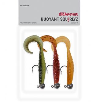Korum Snapper Floatex Squirlyz 8cm Ready Rigged - 